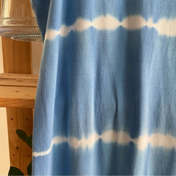 Vineyard Vines Blue White Tie Dye Knit Whale Midi Maxi Dress - Picture 8 of 15